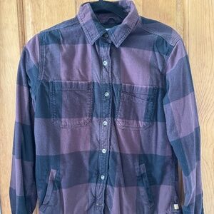 Carhartt Fleece Lined Flannel Shirt Womens MEDIUM Heavyweight Shacket